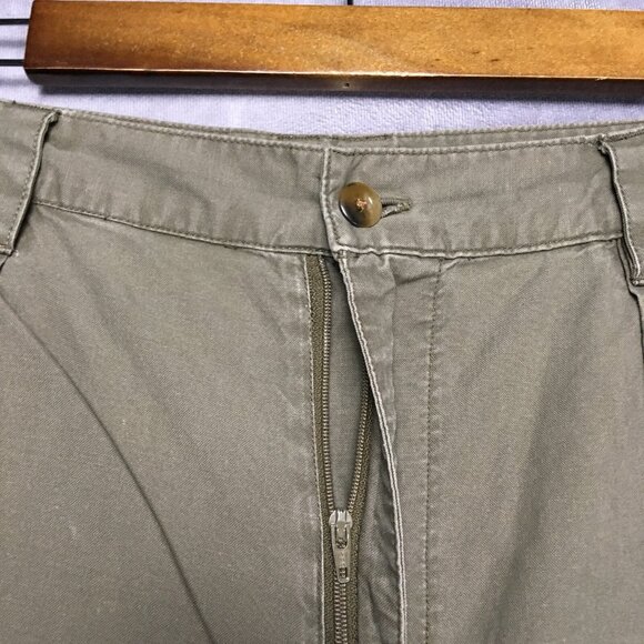 Columbia Mens Cargo Shorts size 34‎ Green Pleated Cotton Trail Summer - Picture 8 of 13